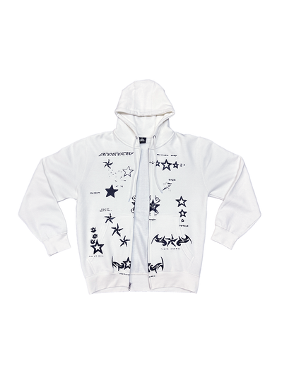 OG Flash Zip Hoodie - White