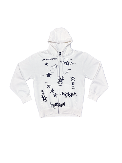 OG Flash Zip Hoodie - White