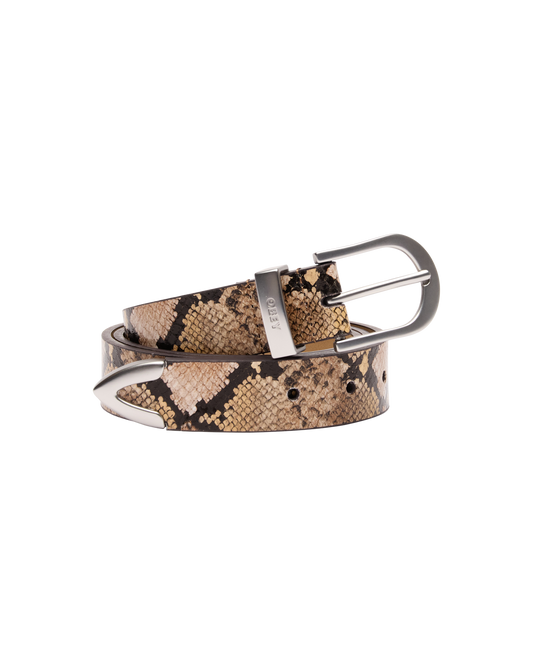 Classic Leather Belt - Snake