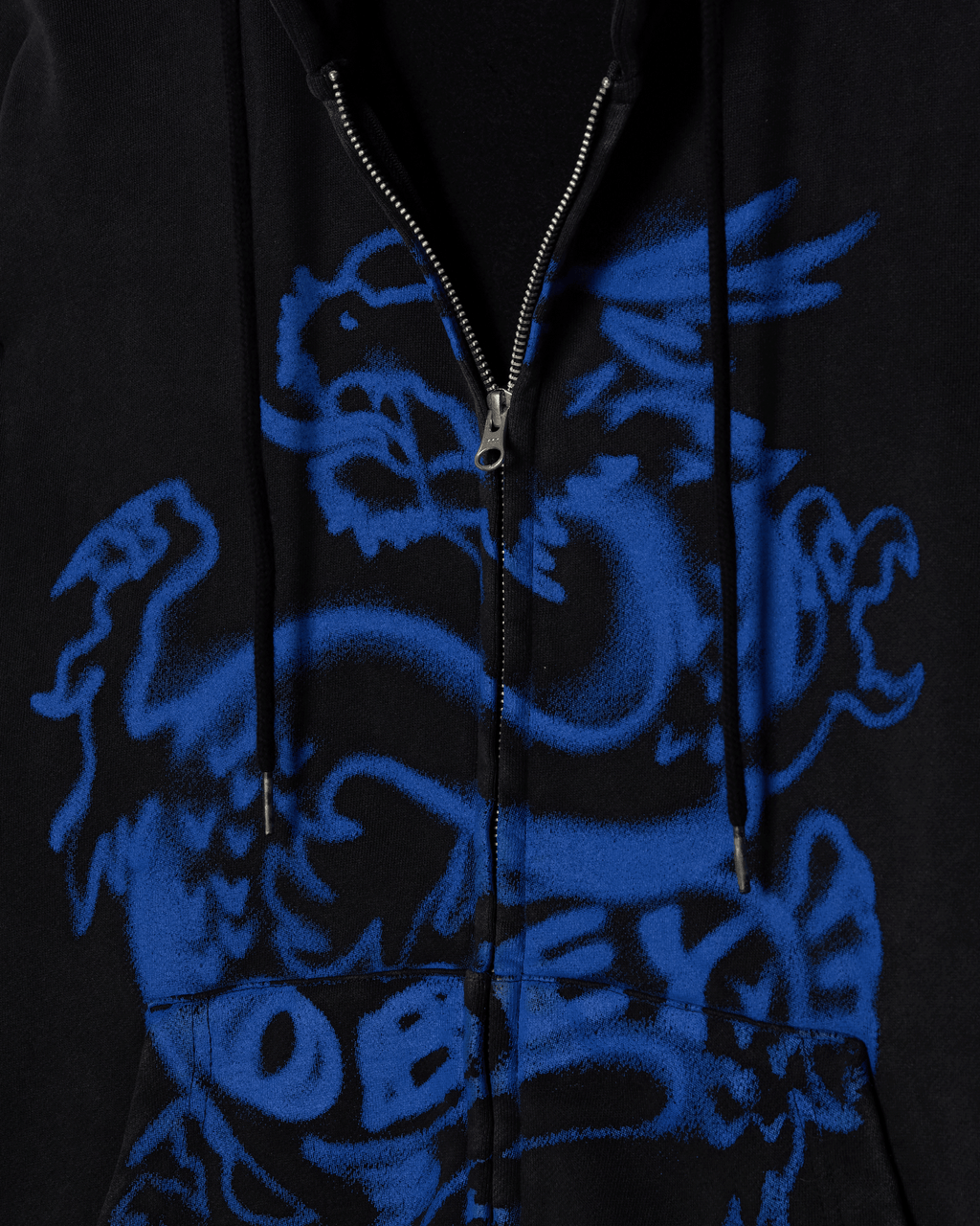 Draco Zip Hoodie - Black