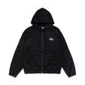 Athletic Mesh Zip Hood - Black
