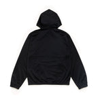 Athletic Mesh Zip Hood - Black