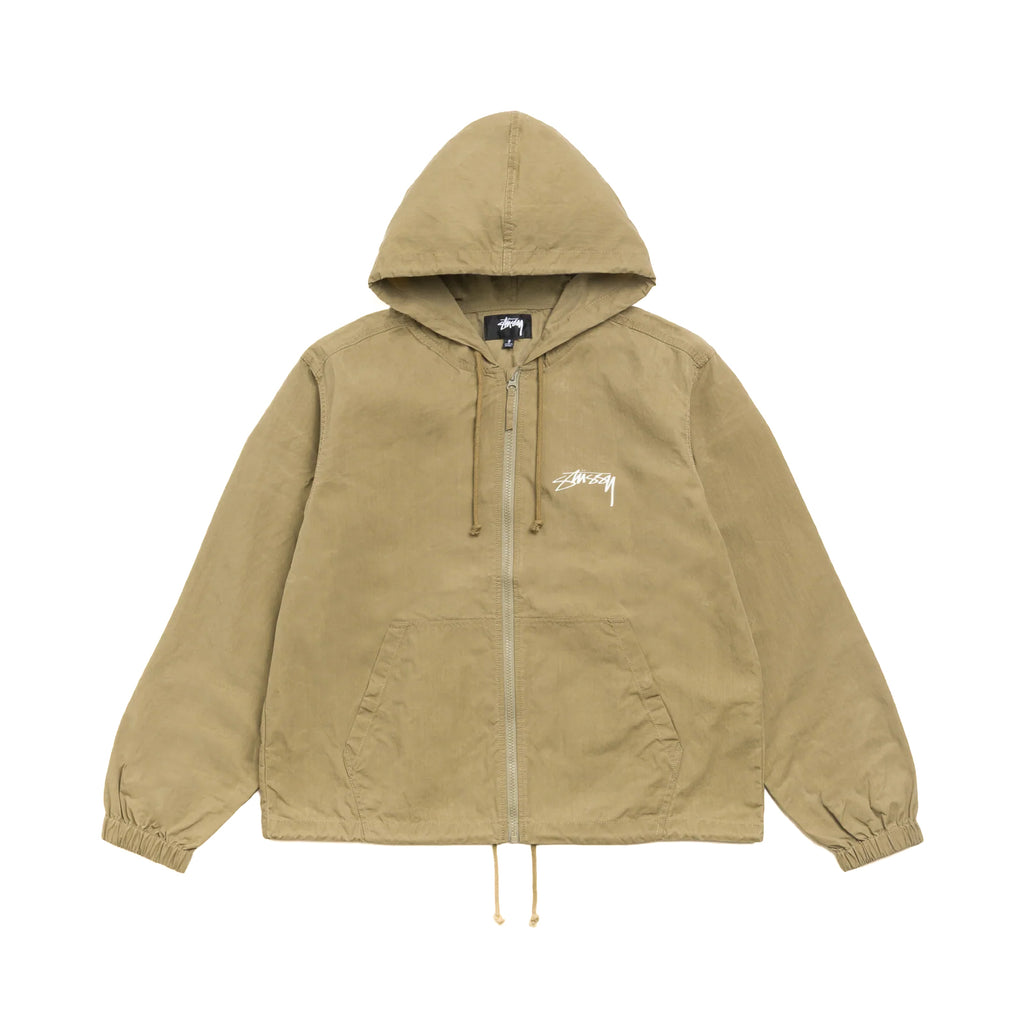 Beach Shell Cotton Wax Jacket - Olive