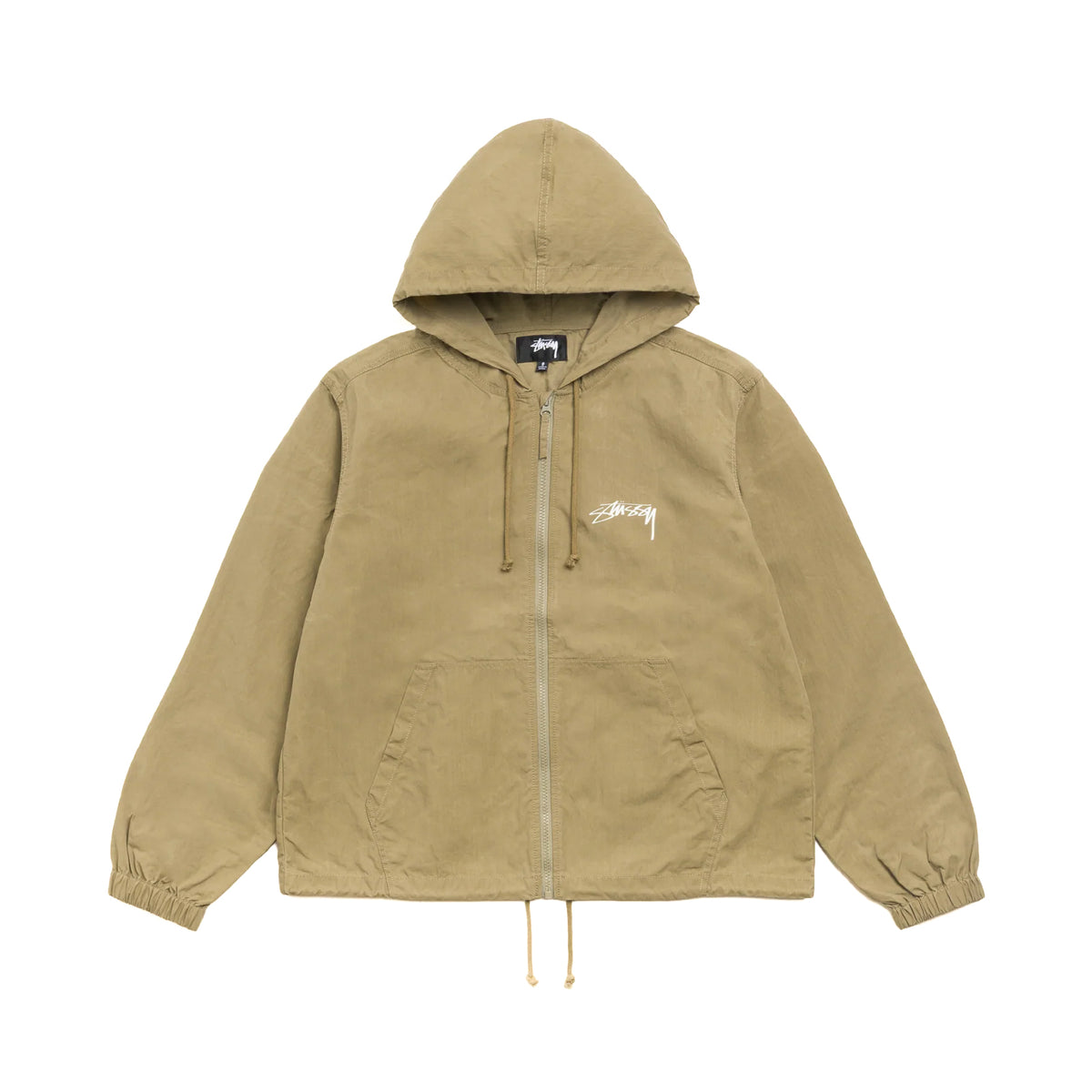 Beach Shell Cotton Wax Jacket - Olive