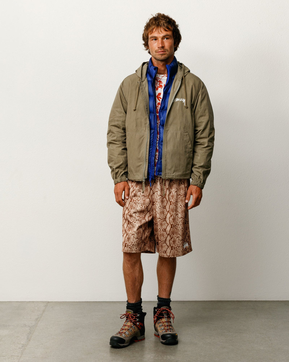 Beach Shell Cotton Wax Jacket - Olive
