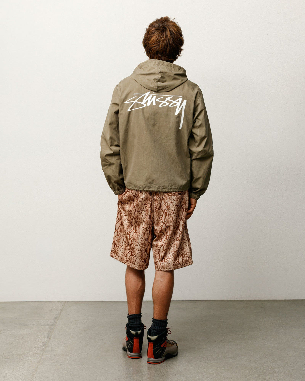 Beach Shell Cotton Wax Jacket - Olive