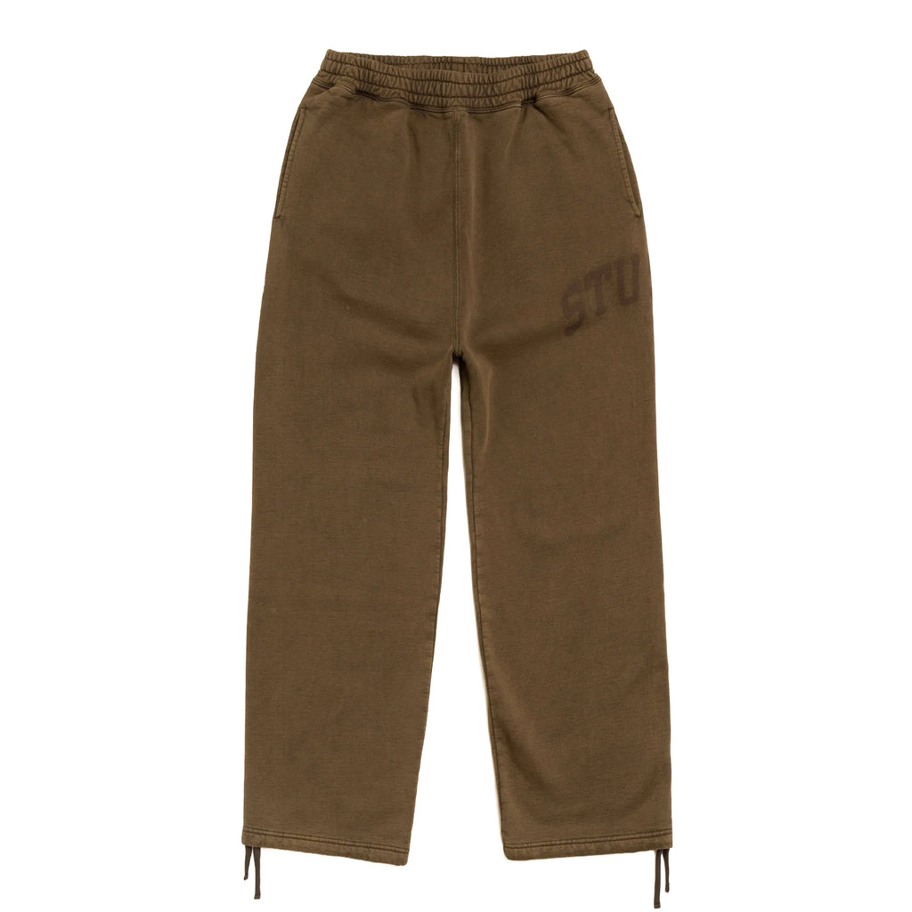 Faded Graphic Fleece Pant - Olive