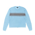 Striped Long Sleeve Sweater - Blue
