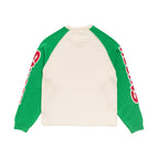 Two Tone Raglan Sweater - Natural