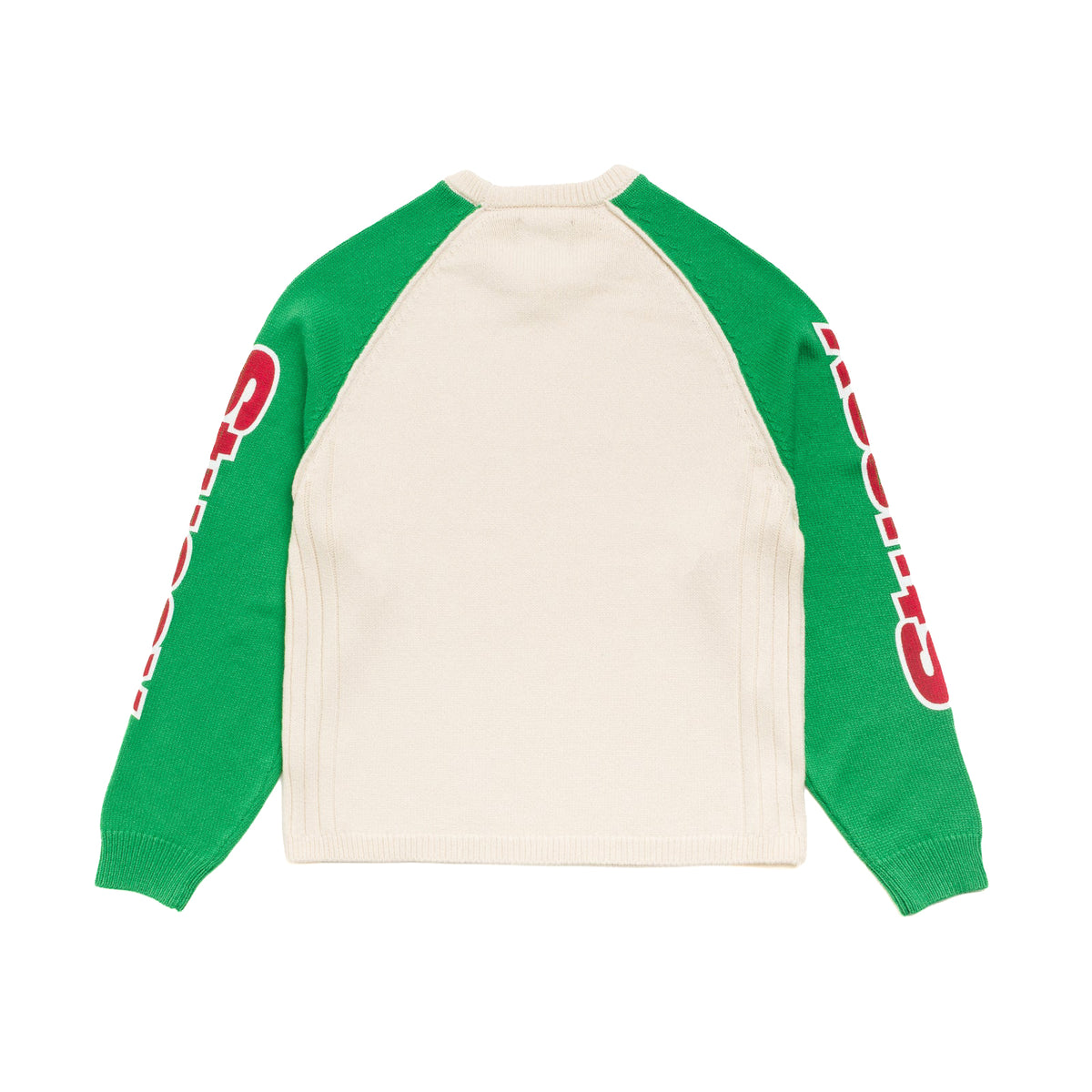 Two Tone Raglan Sweater - Natural