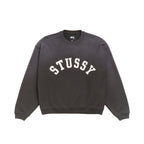 Sun Faded Oversized Crew - Black