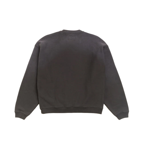 Sun Faded Oversized Crew - Black