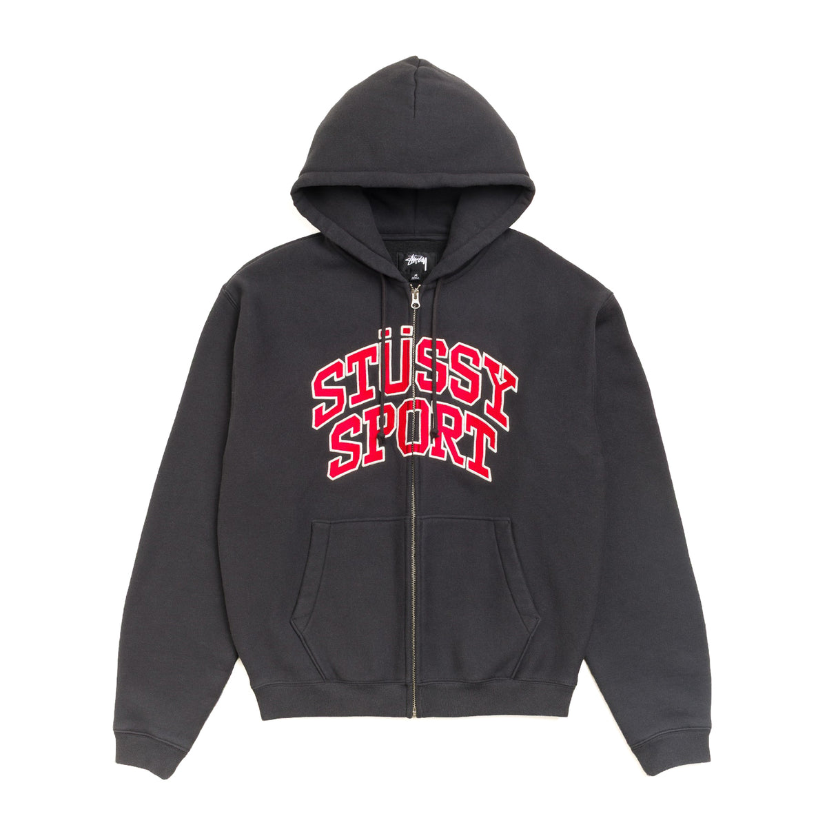 Sport Zip Hoodie - Washed Black