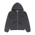 Faded Graphic Zip Hoodie - Washed Black
