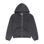 Faded Graphic Zip Hoodie - Washed Black
