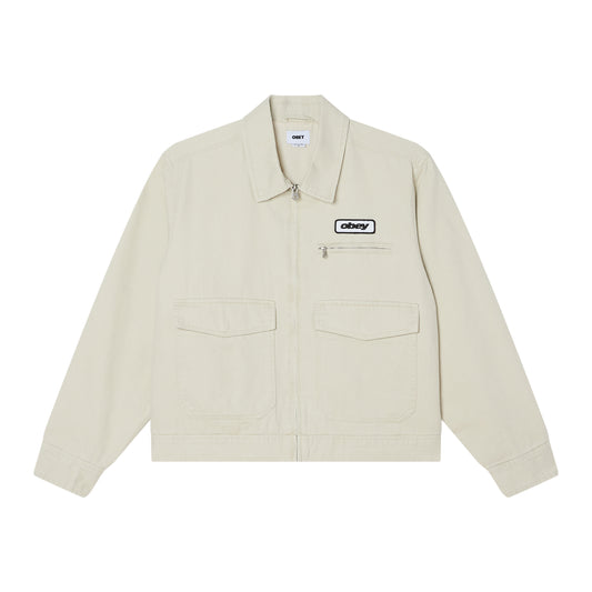 Walter Work Jacket - Silver Birch Faded Wash