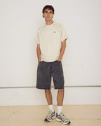 Contrast Stitch Tee - Silver Birch