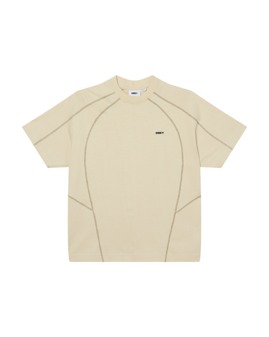 Contrast Stitch Tee - Silver Birch