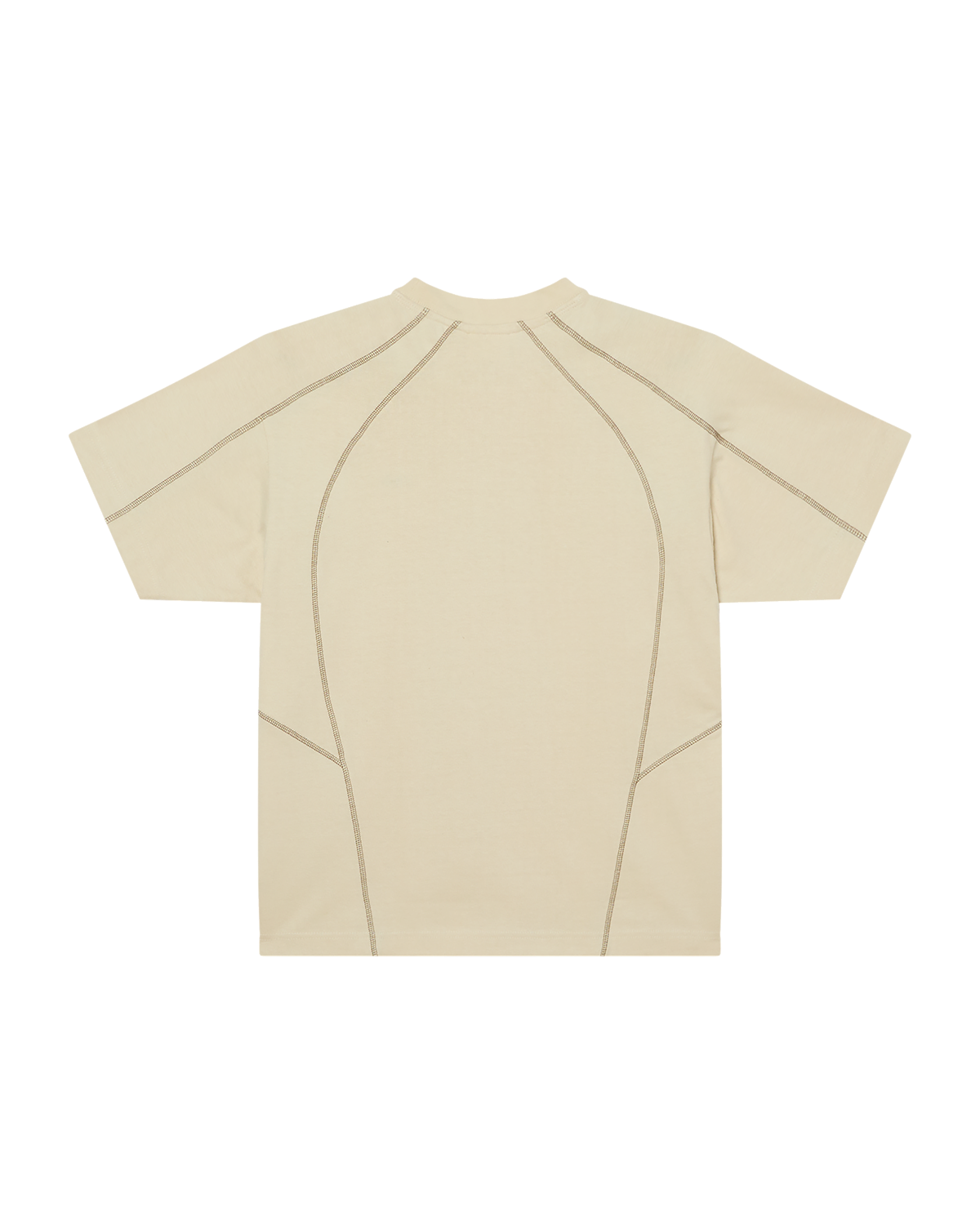 Contrast Stitch Tee - Silver Birch