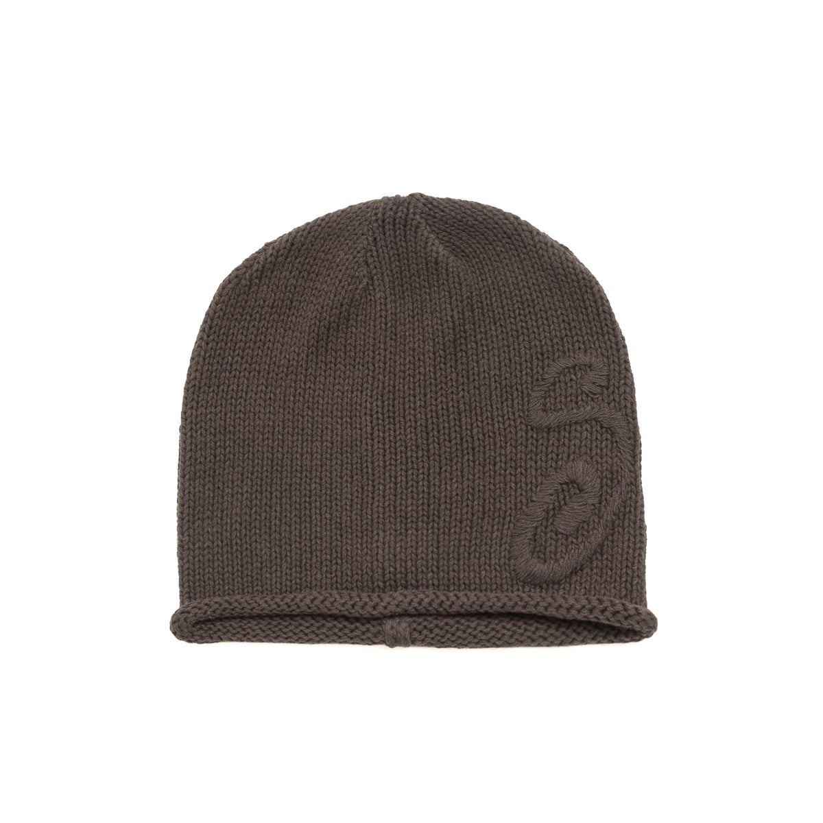 S Knit Skullcap - Brown