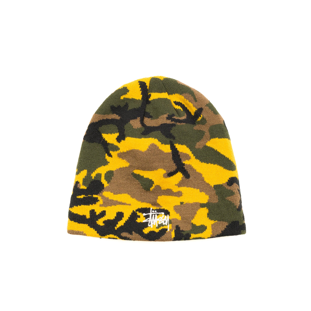 Basic Jacquard Skullcap - Yellow Camo