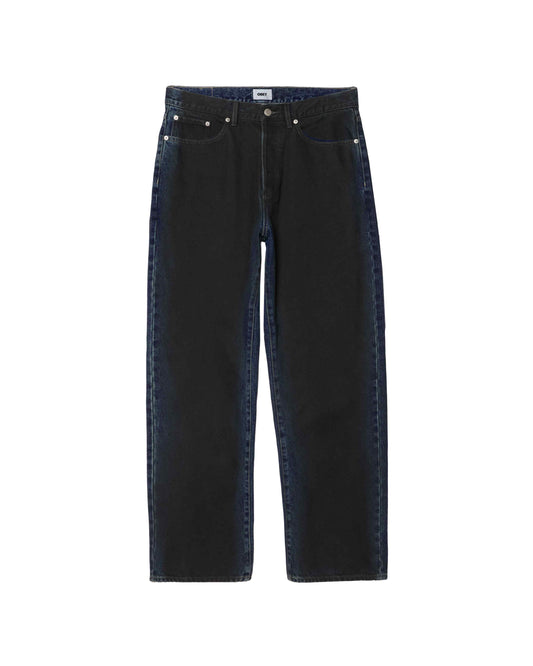Classic Baggy Spray Denim Jeans - Indigo Spray