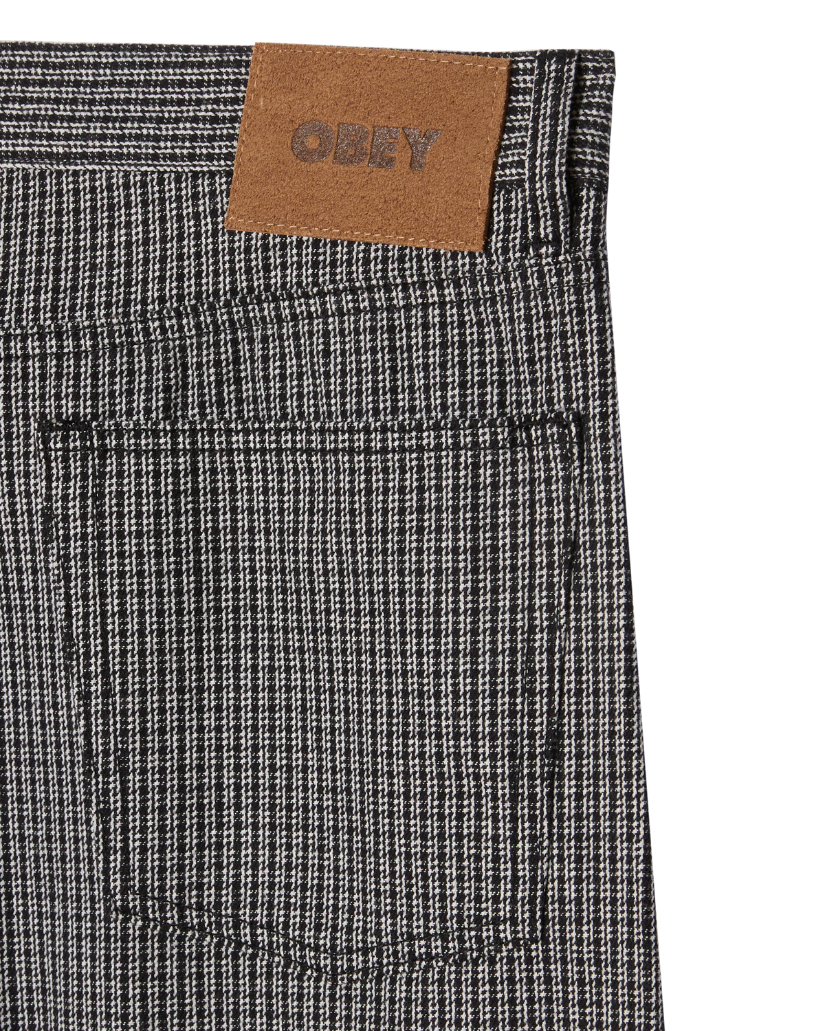 Classic Baggy Plaid Denim - Black Multi