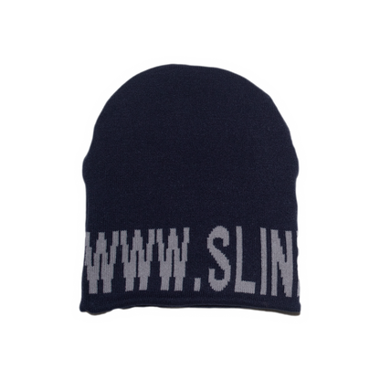 NY Reversible Skull Beanie - Navy / Black