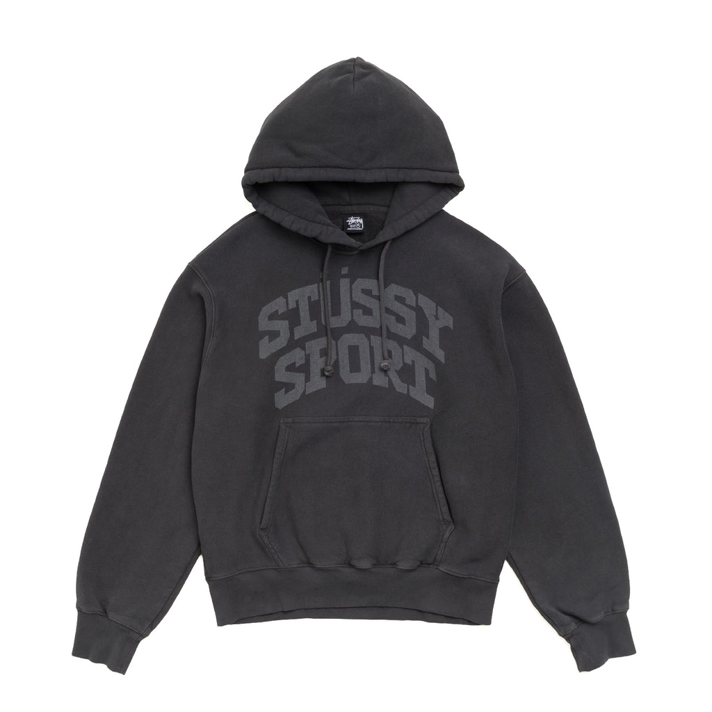Block Sport Zip Hoodie - Washed Black