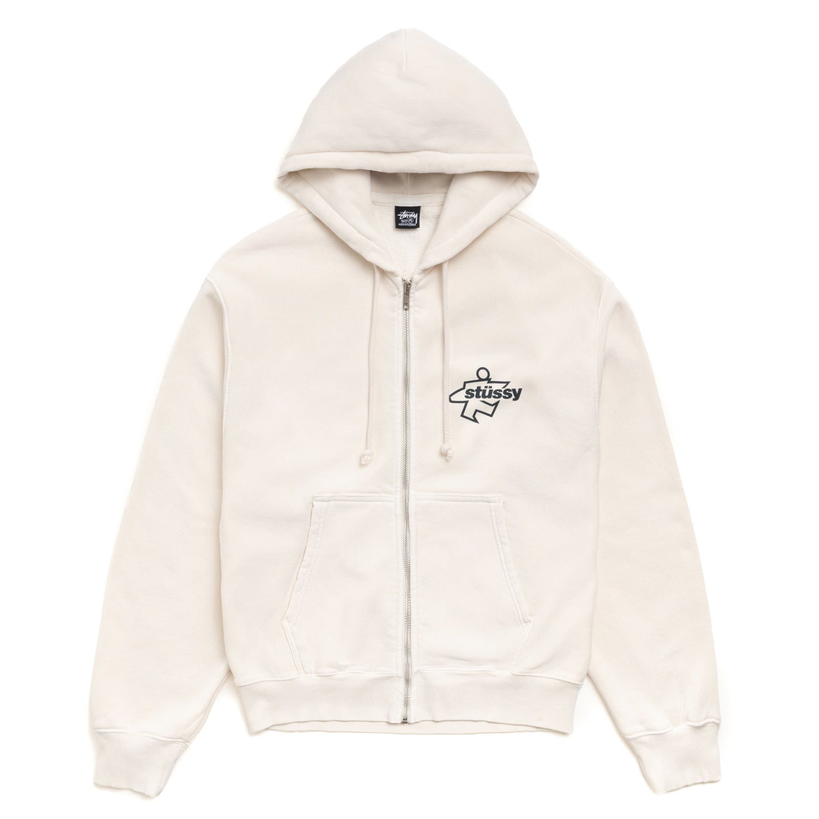 Surf Size Zip Hoodie - Bone