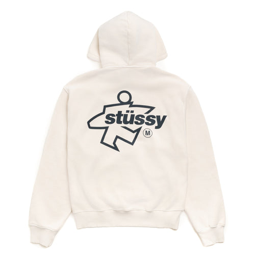 Surf Size Zip Hoodie - Bone