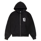 Tall Dice Zip Hood - Black
