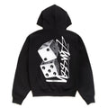 Tall Dice Zip Hood - Black