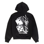 Tall Dice Zip Hood - Black