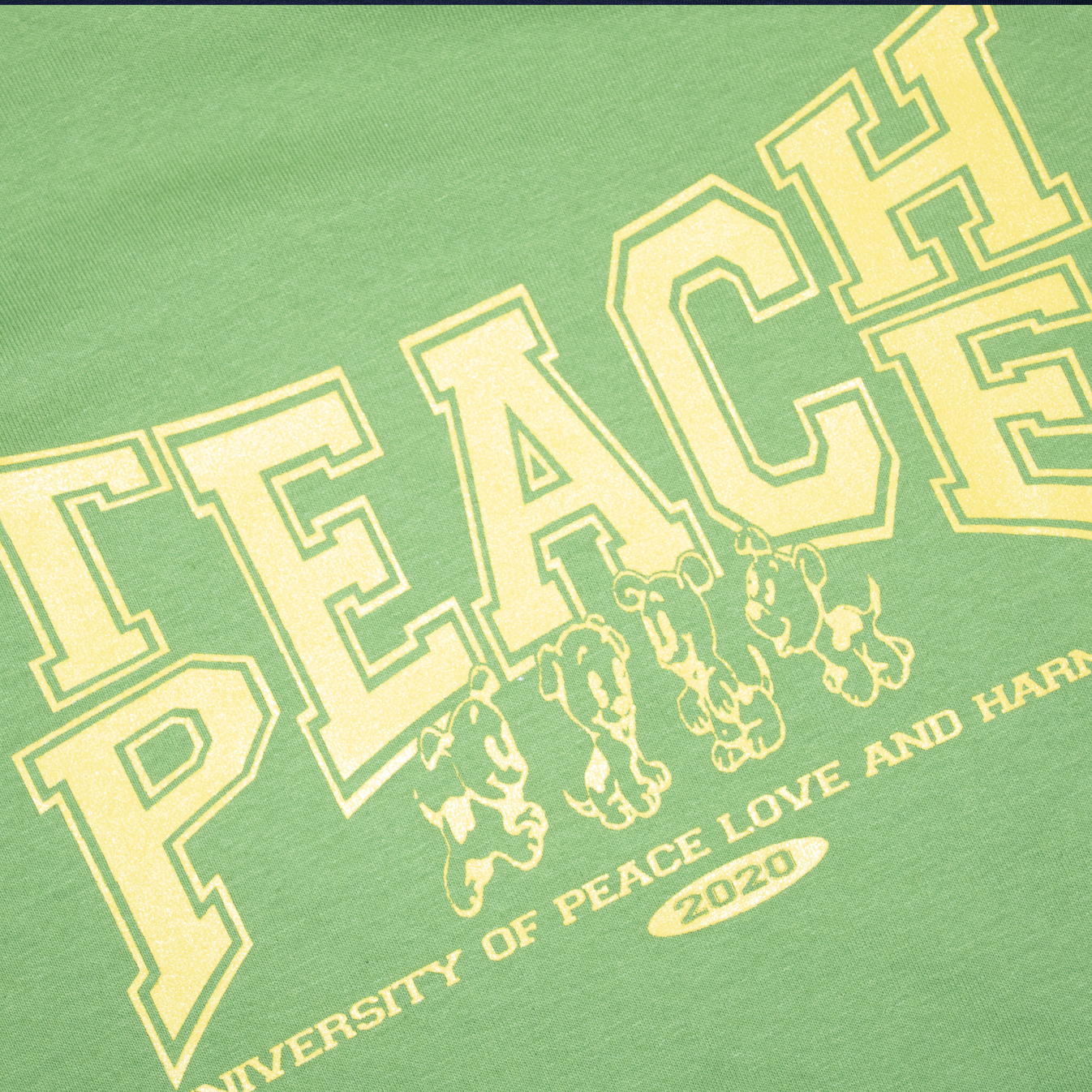Teach Peace Tee - Kiwi Green