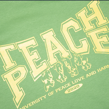 Teach Peace Tee - Kiwi Green