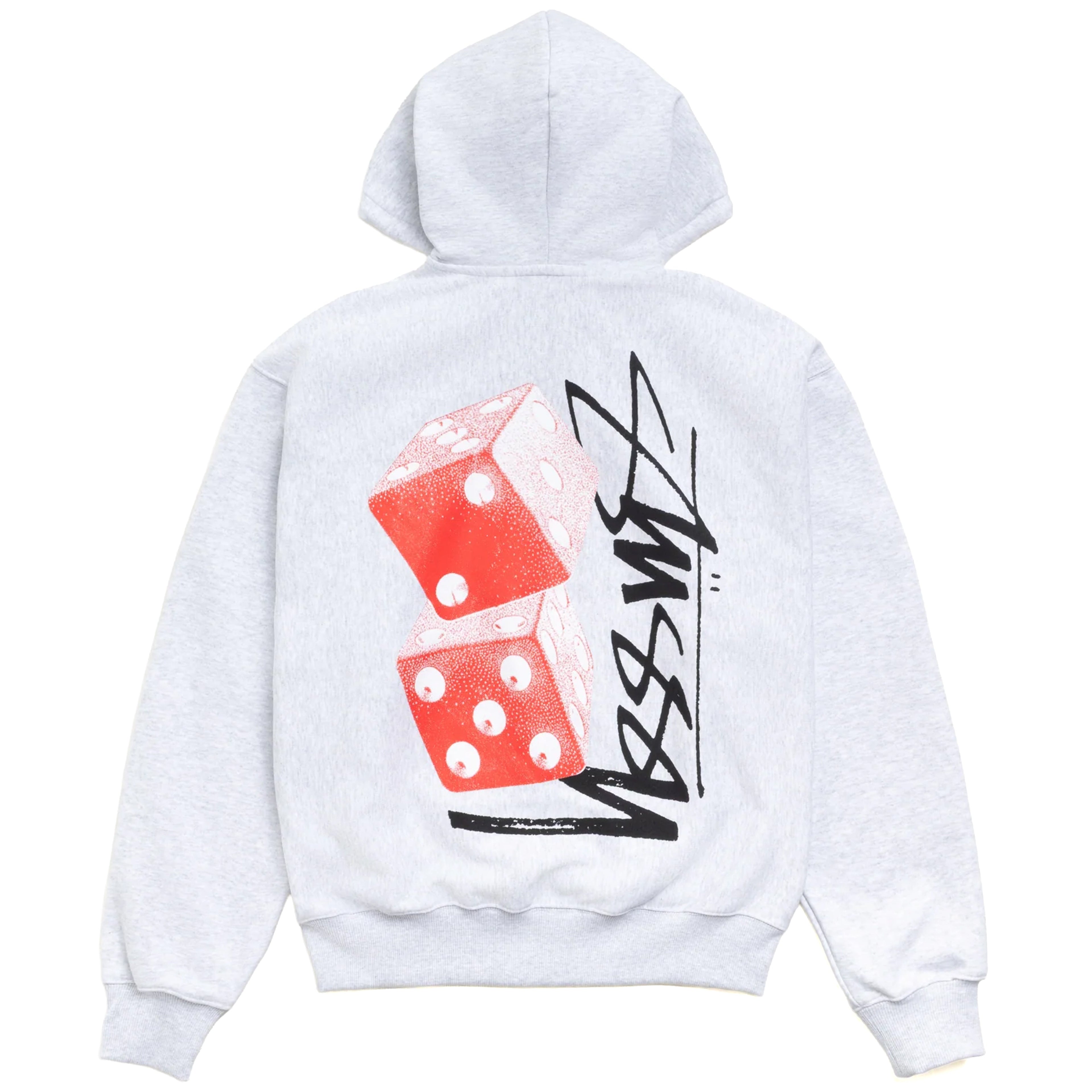Tall Dice Zip Hood - Ash Heather