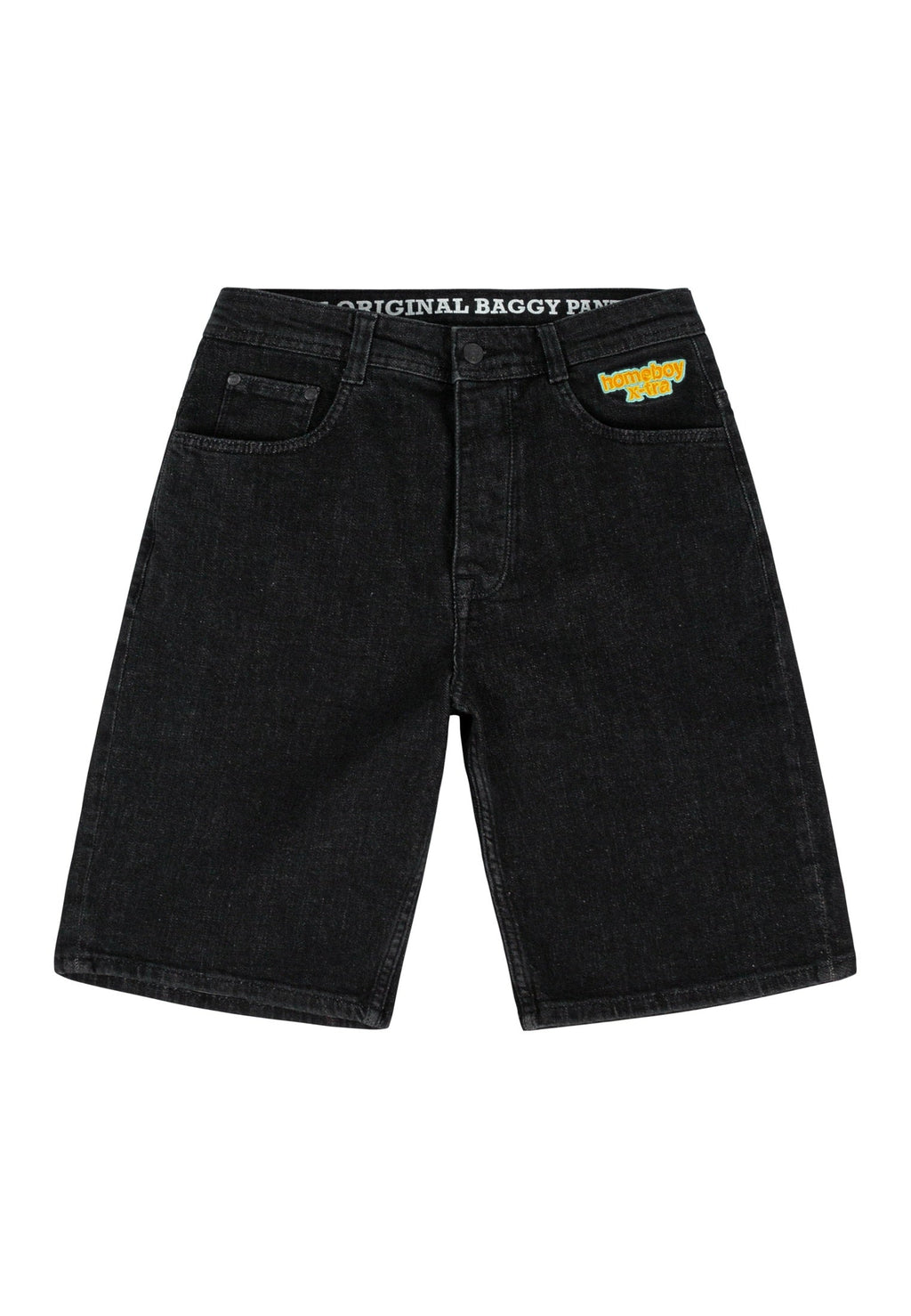 Homeboy X-tra Baggy Shorts - Washed Black