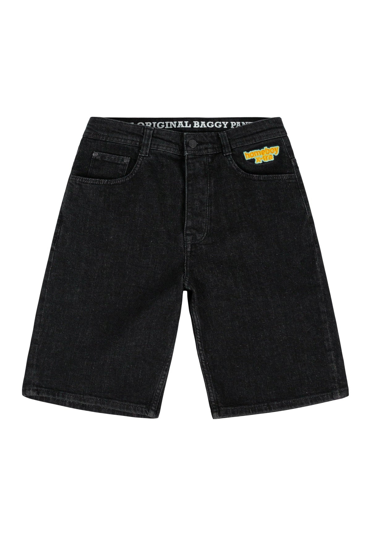 Homeboy X-tra Baggy Shorts - Washed Black