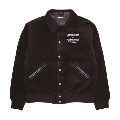 Korea Bar Varsity Jacket - Black