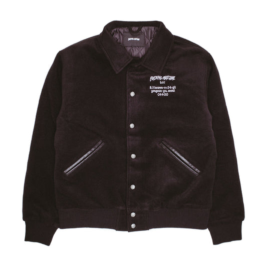 Korea Bar Varsity Jacket - Black