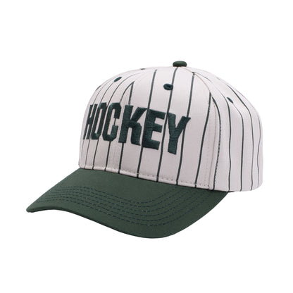 Pinstriped Hat - Green / Ivory