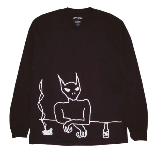 Drunk Alien LS Tee - Black