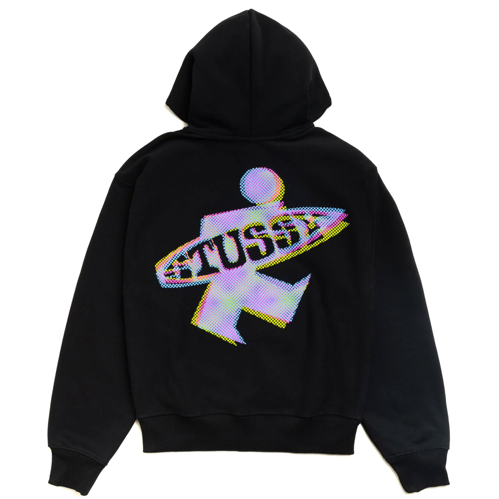 Dot Surf Zip Hood - Black