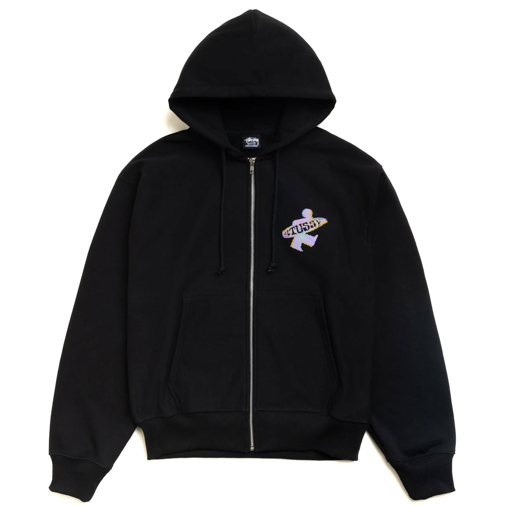 Dot Surf Zip Hood - Black