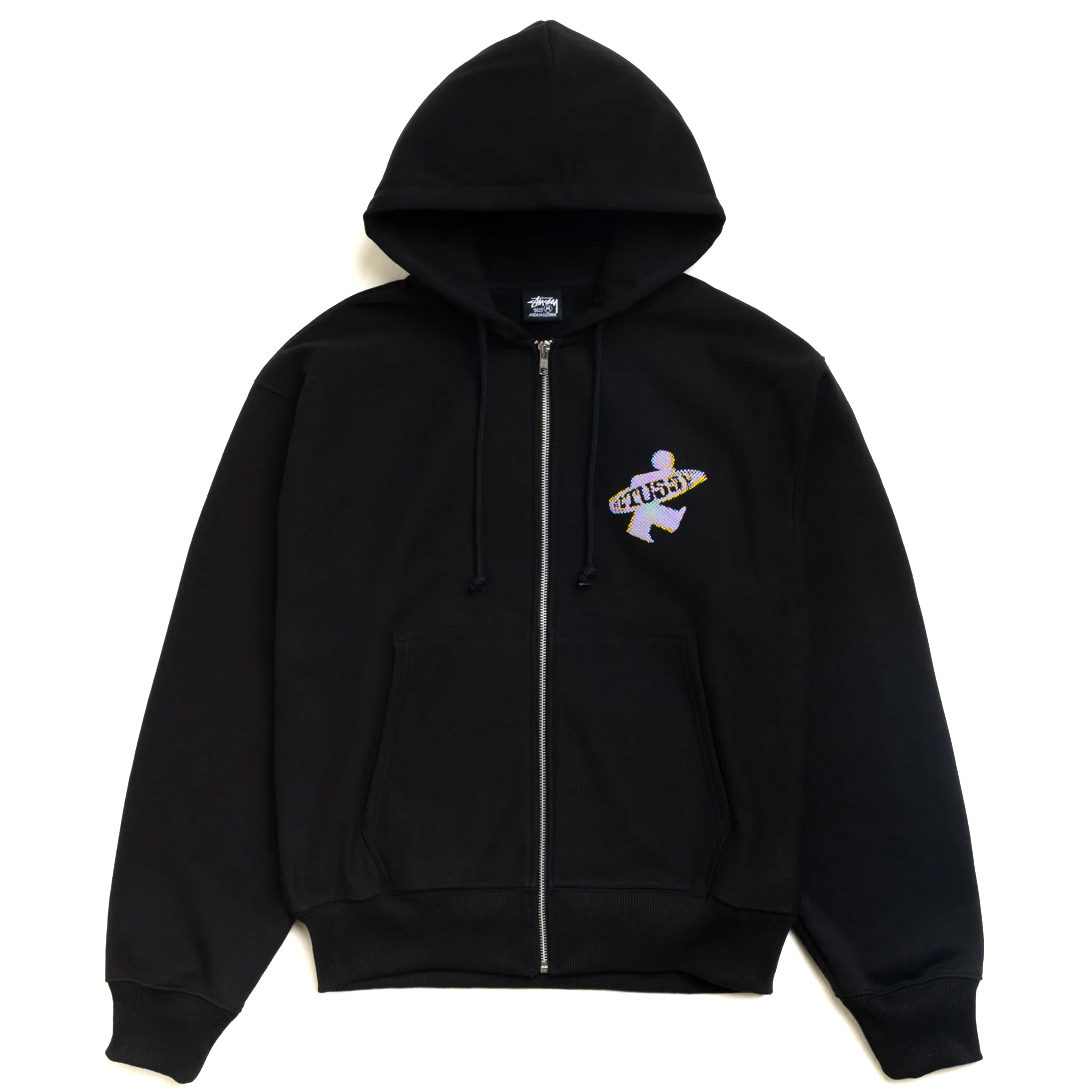 Dot Surf Zip Hood - Black