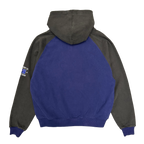 Jersey Raglan Zip Up Hoodie - Navy