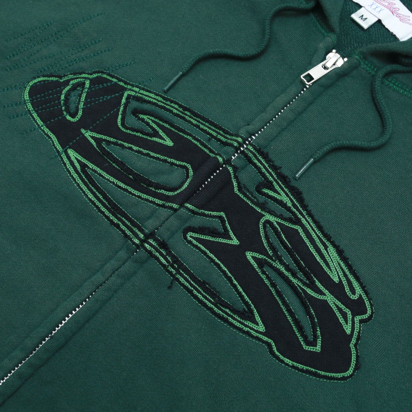 Sports Spray Zip Hoodie - Green