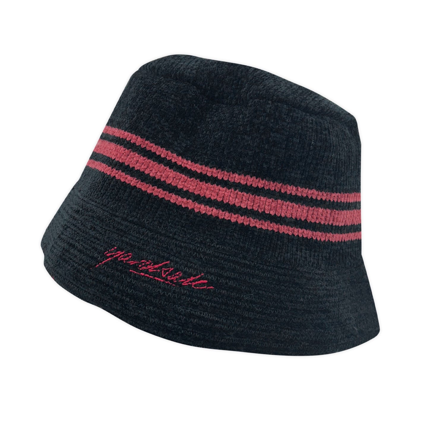 Chenille Bucket Hat - Black