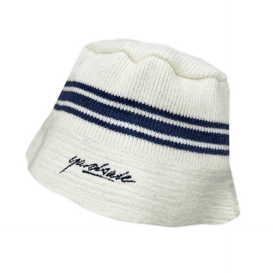 Chenille Bucket Hat - White